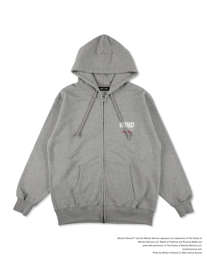 MARILYN MONROE x WDS ZIP HOODED SWEAT SHIRT