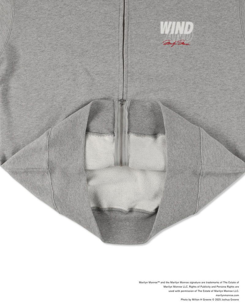MARILYN MONROE x WDS ZIP HOODED SWEAT SHIRT