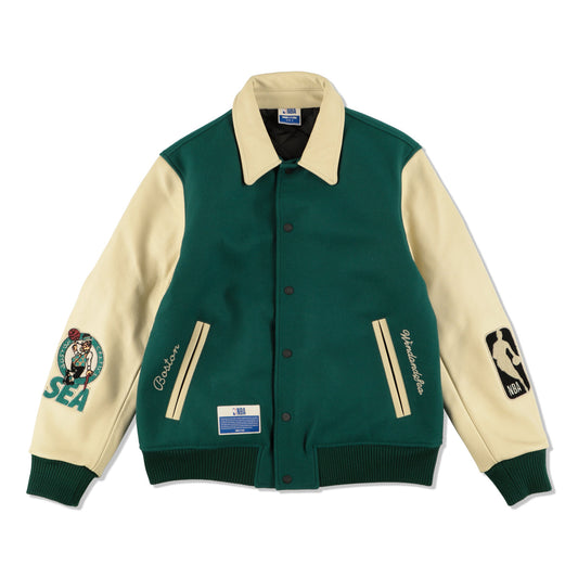 NBAxWDS Leather Melton Jacket (BOSTON CELTICS)