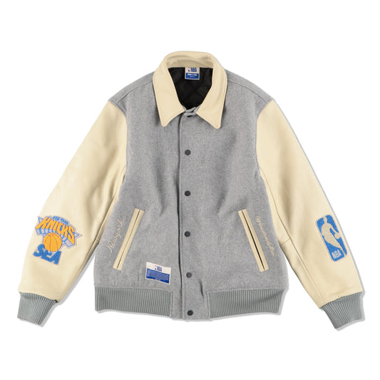 NBAxWDS Leather Melton Jacket (NEW YORK KNICKS)