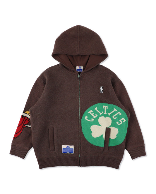 Jacquard Knit Hoodie