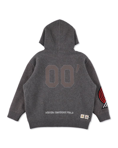 Jacquard Knit Hoodie