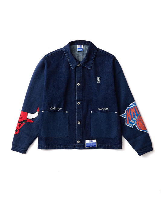 Jacquard Knit Combo Jacket