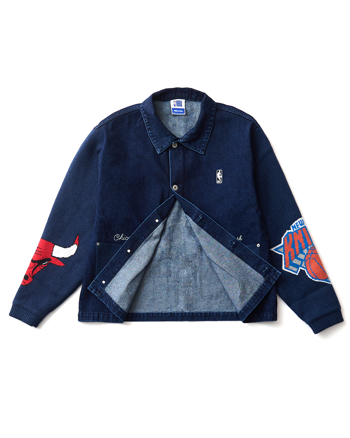 Jacquard Knit Combo Jacket