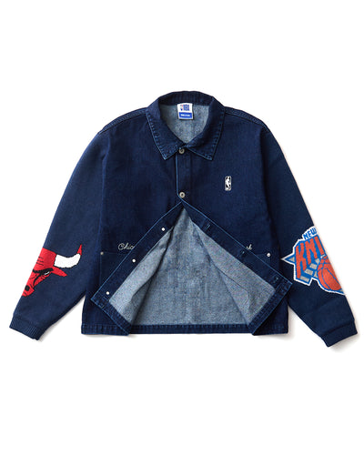 Jacquard Knit Combo Jacket