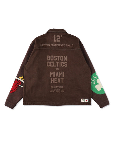 Jacquard Knit Combo Jacket