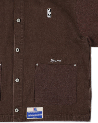 Jacquard Knit Combo Jacket