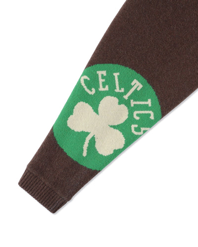 Jacquard Knit Combo Jacket