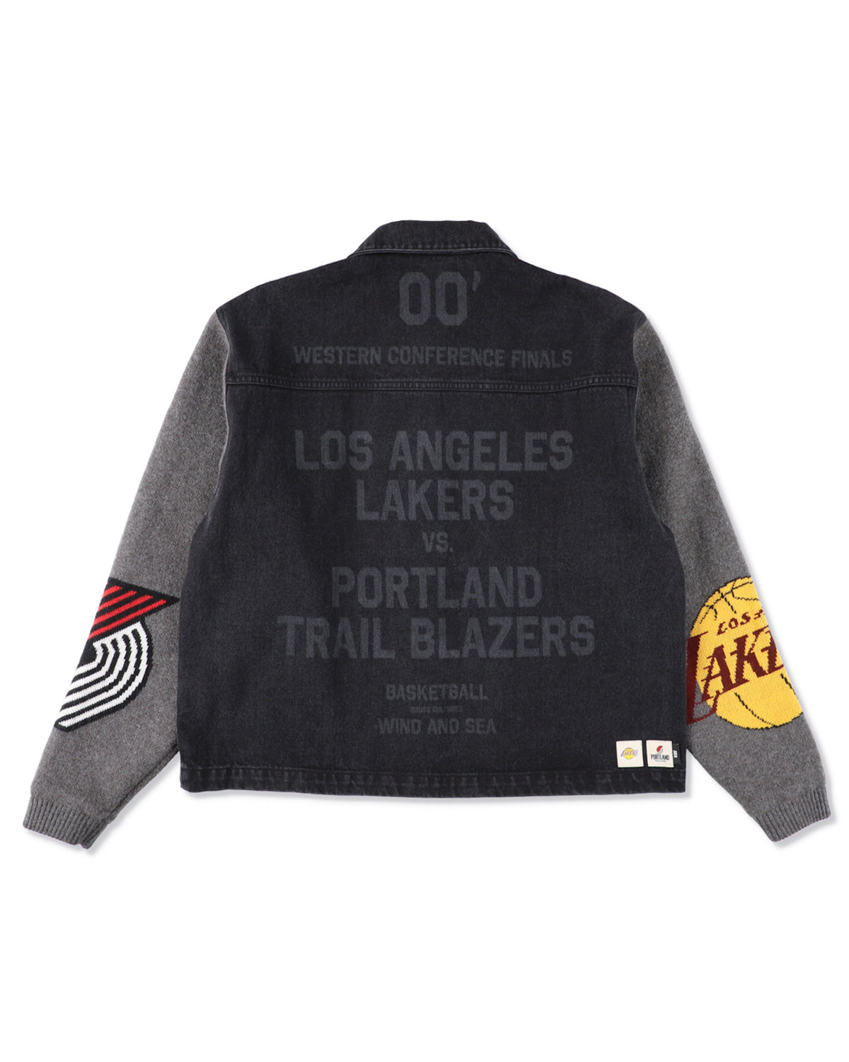 Jacquard Knit Combo Jacket