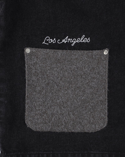 Jacquard Knit Combo Jacket