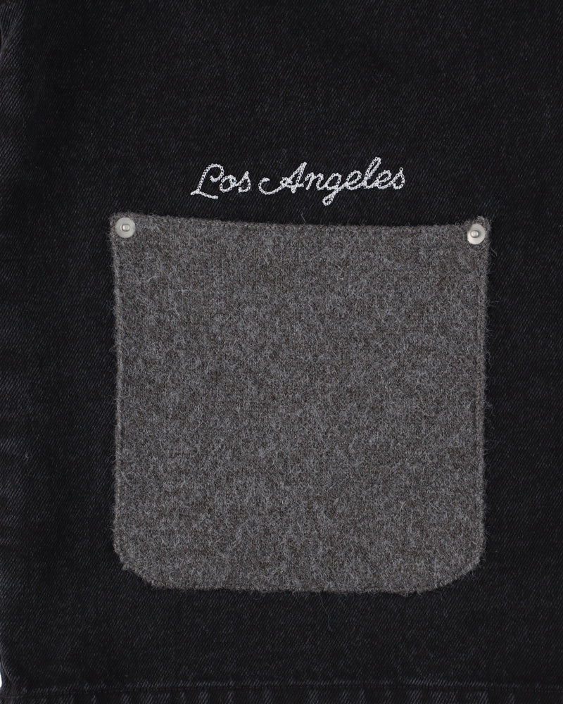 Jacquard Knit Combo Jacket