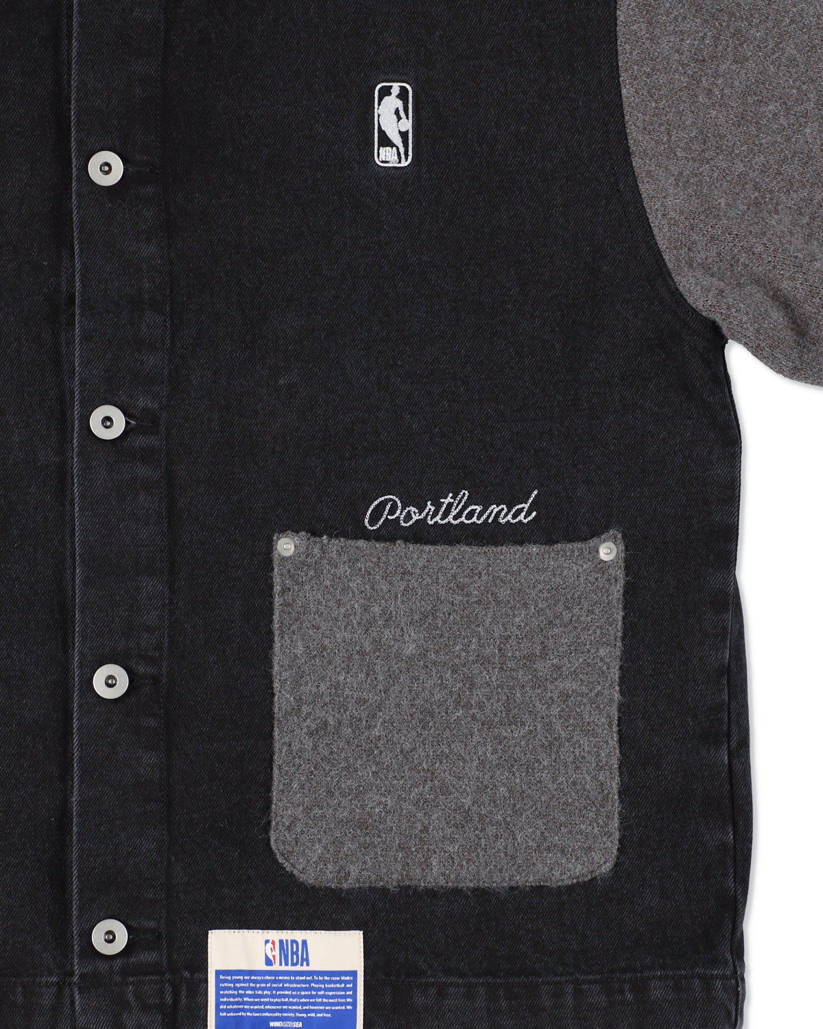 Jacquard Knit Combo Jacket