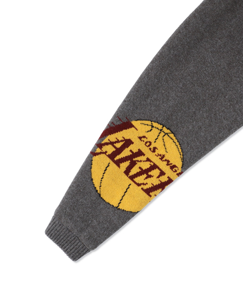 Jacquard Knit Combo Jacket