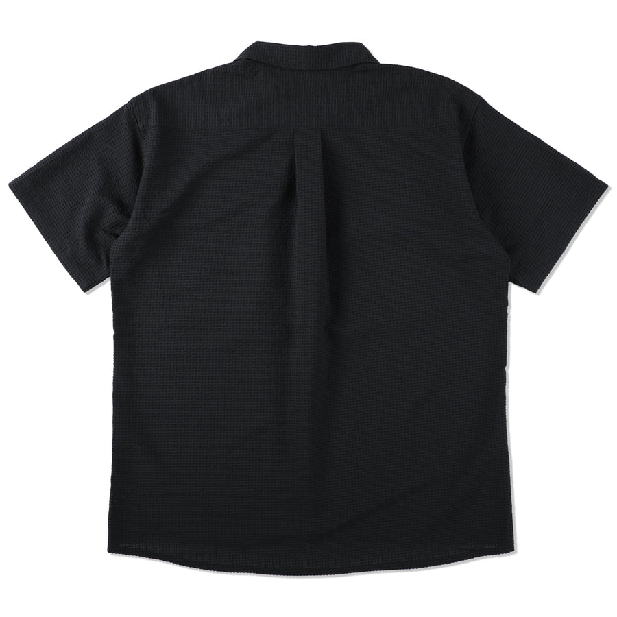 NANGA x WDS H/S Open Collar Shirt  / BLACK