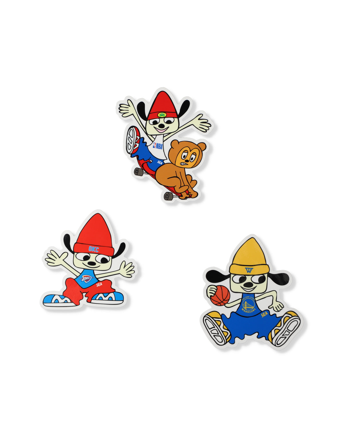 PARAPPA x NBA STIKCER SET