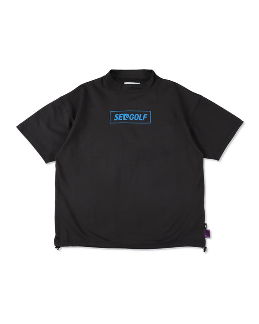 PIERRE CARDIN GOLF ×WDS LOGO SHORT SLEEVE MOCK-NECK