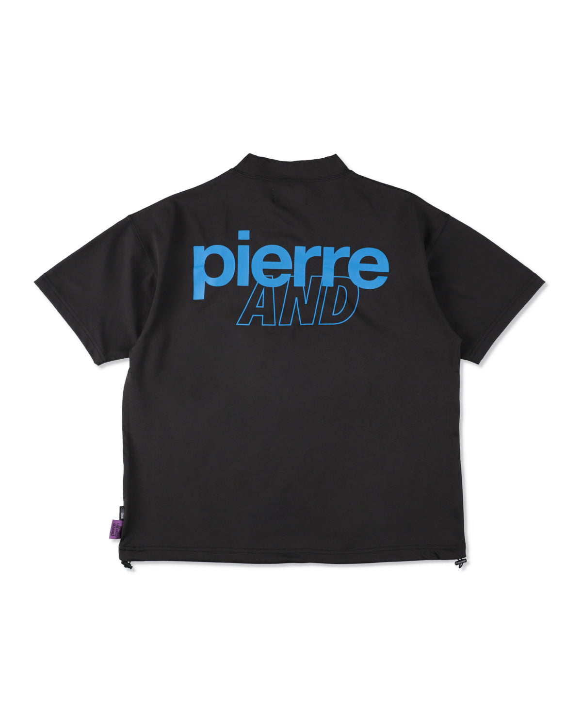 PIERRE CARDIN GOLF ×WDS LOGO SHORT SLEEVE MOCK-NECK