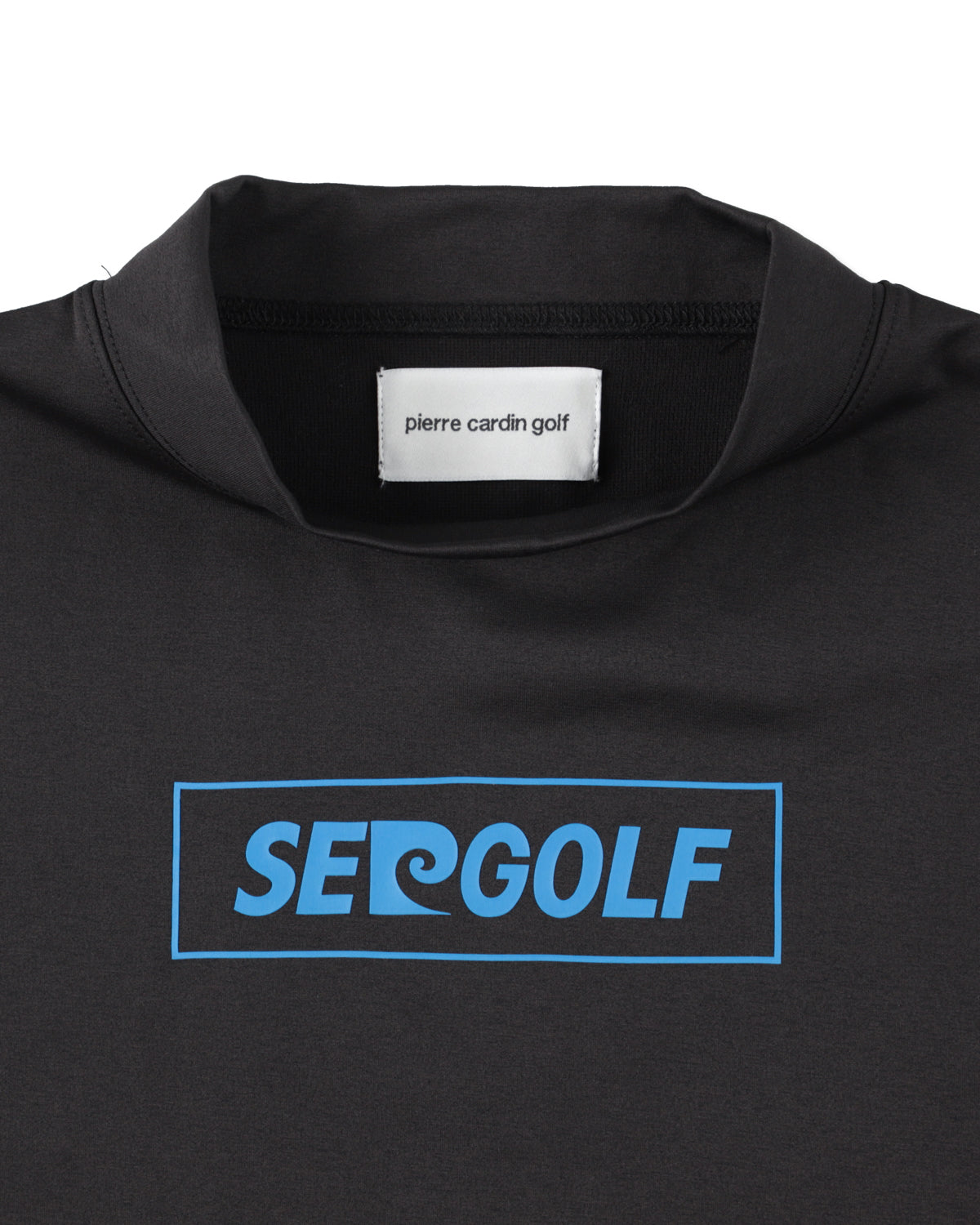 PIERRE CARDIN GOLF ×WDS LOGO SHORT SLEEVE MOCK-NECK