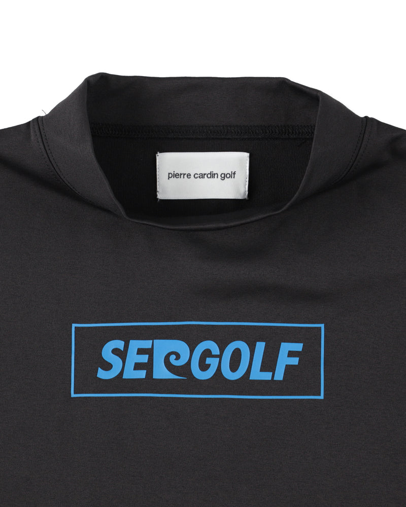 PIERRE CARDIN GOLF ×WDS LOGO SHORT SLEEVE MOCK-NECK