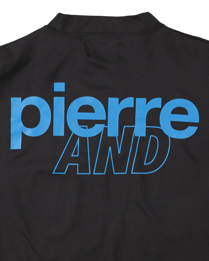 PIERRE CARDIN GOLF ×WDS LOGO SHORT SLEEVE MOCK-NECK