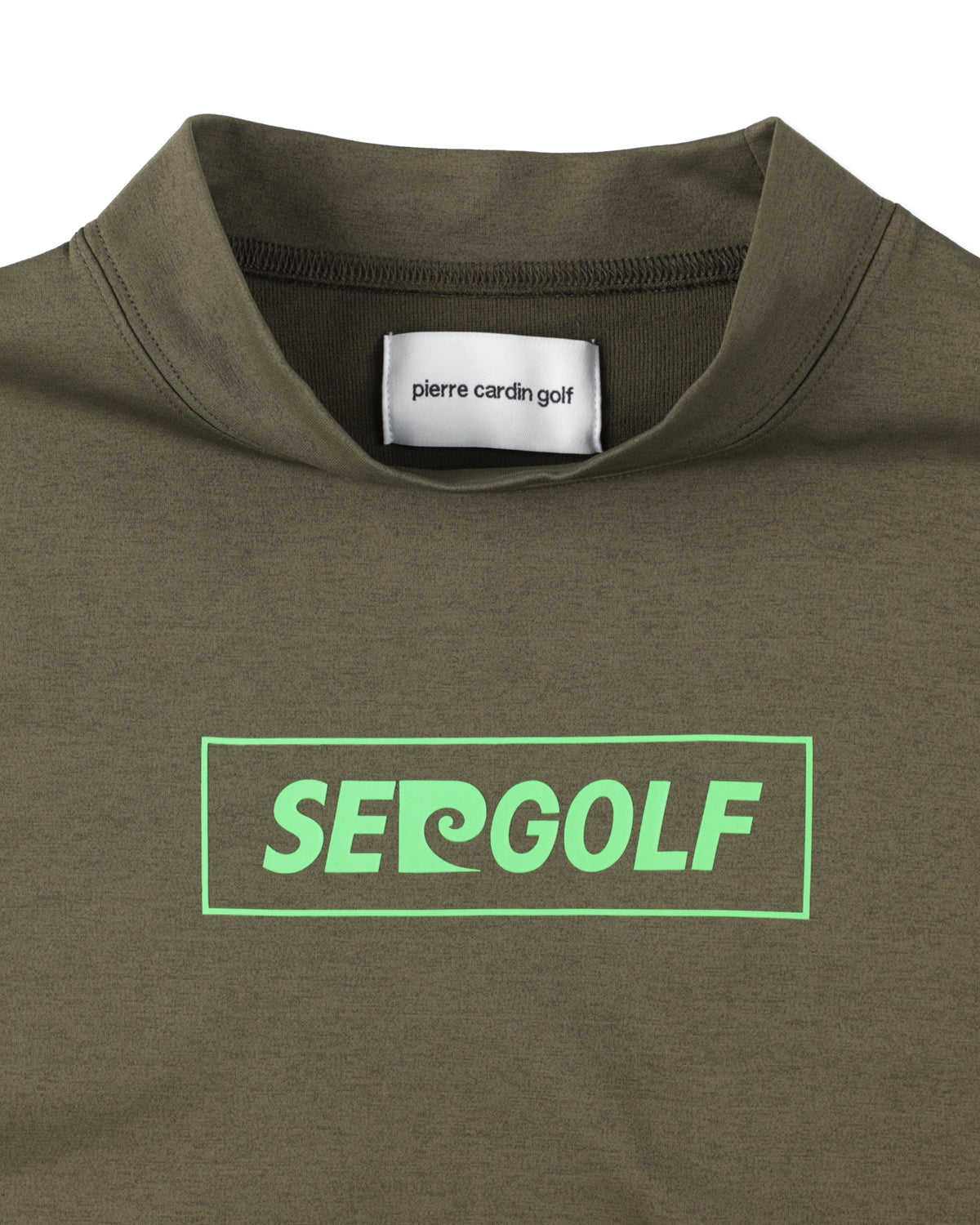 PIERRE CARDIN GOLF ×WDS LOGO SHORT SLEEVE MOCK-NECK