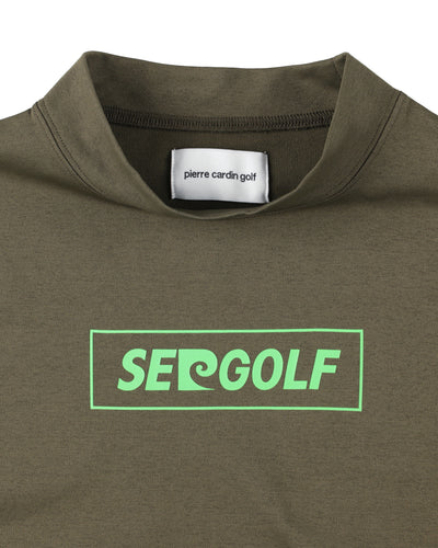 PIERRE CARDIN GOLF ×WDS LOGO SHORT SLEEVE MOCK-NECK