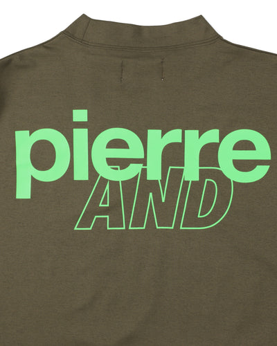 PIERRE CARDIN GOLF ×WDS LOGO SHORT SLEEVE MOCK-NECK