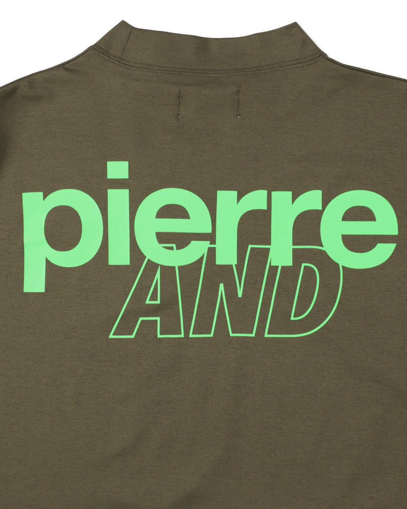 PIERRE CARDIN GOLF ×WDS LOGO SHORT SLEEVE MOCK-NECK
