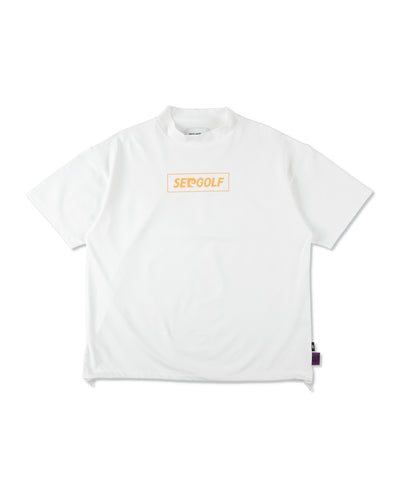 PIERRE CARDIN GOLF ×WDS LOGO SHORT SLEEVE MOCK-NECK