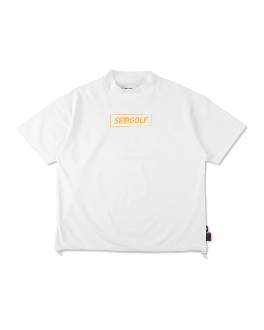 PIERRE CARDIN GOLF ×WDS LOGO SHORT SLEEVE MOCK-NECK
