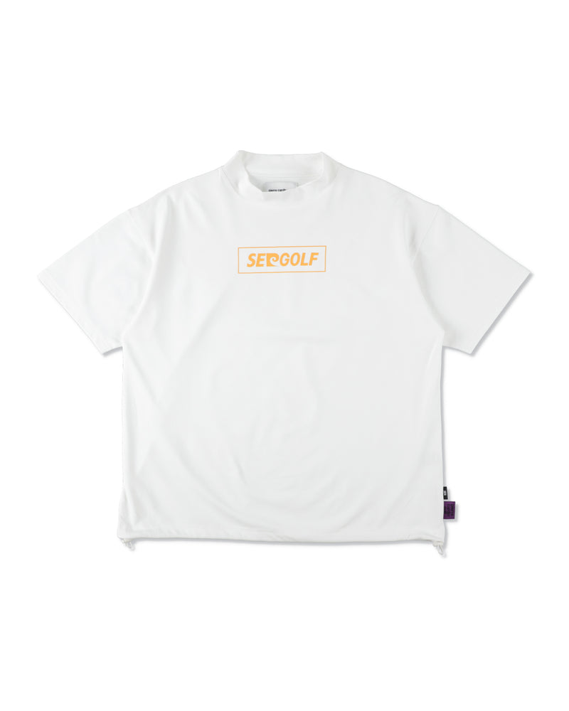 PIERRE CARDIN GOLF ×WDS LOGO SHORT SLEEVE MOCK-NECK