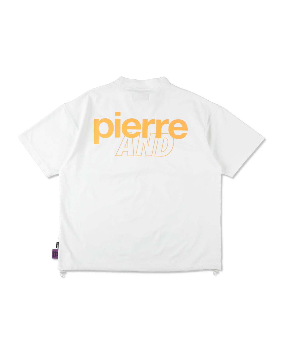 PIERRE CARDIN GOLF ×WDS LOGO SHORT SLEEVE MOCK-NECK