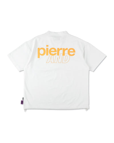 PIERRE CARDIN GOLF ×WDS LOGO SHORT SLEEVE MOCK-NECK