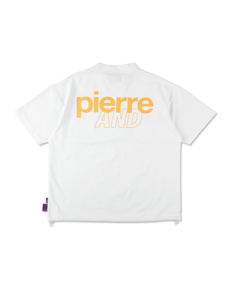 PIERRE CARDIN GOLF ×WDS LOGO SHORT SLEEVE MOCK-NECK