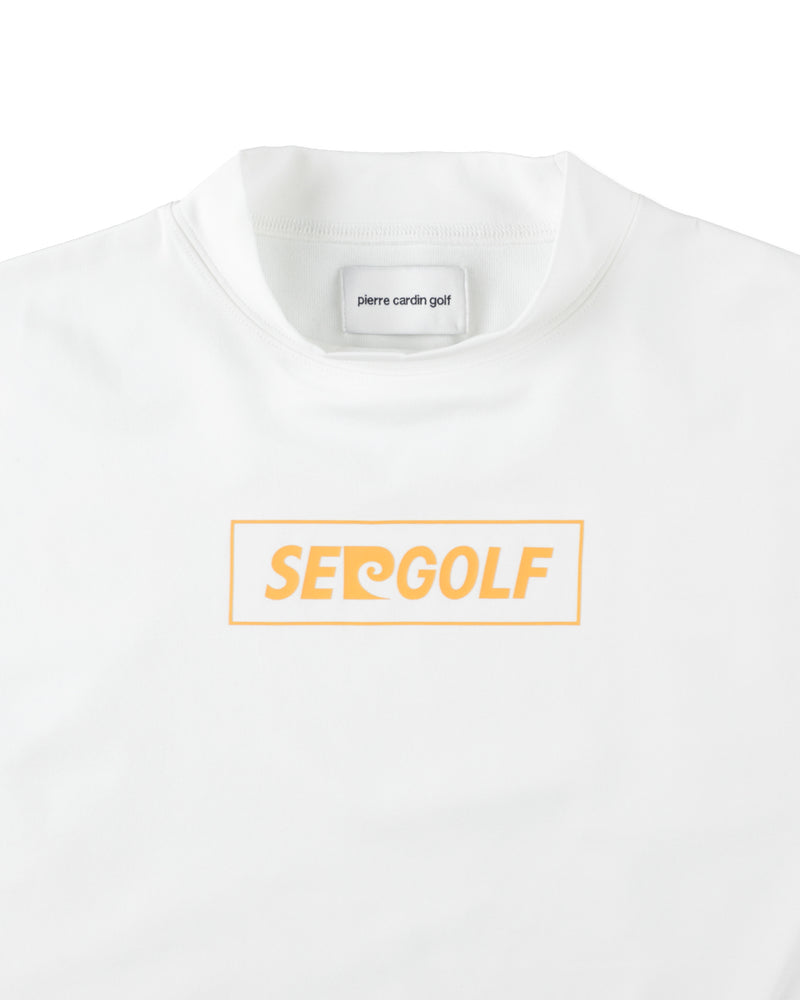 PIERRE CARDIN GOLF ×WDS LOGO SHORT SLEEVE MOCK-NECK