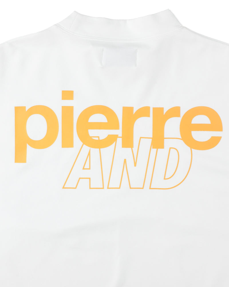 PIERRE CARDIN GOLF ×WDS LOGO SHORT SLEEVE MOCK-NECK