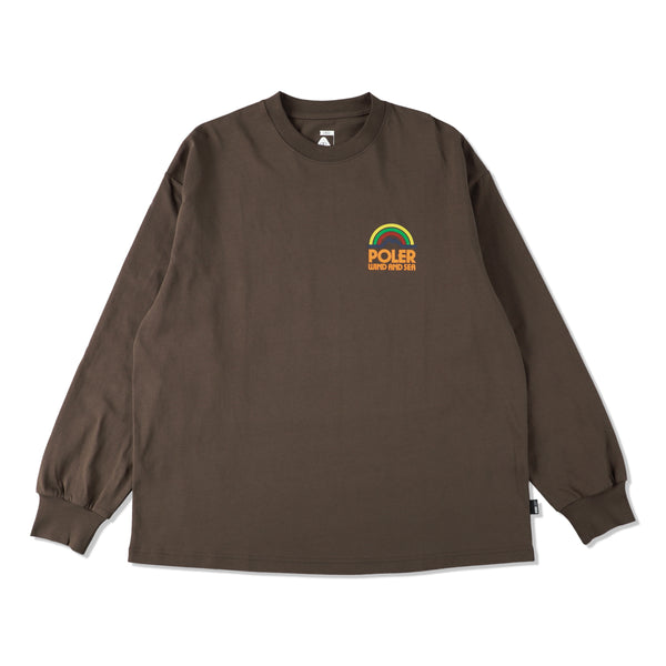 POLER X WDS L/S TEE / SEA_BROWN - hotelfazendaconfins.com.br