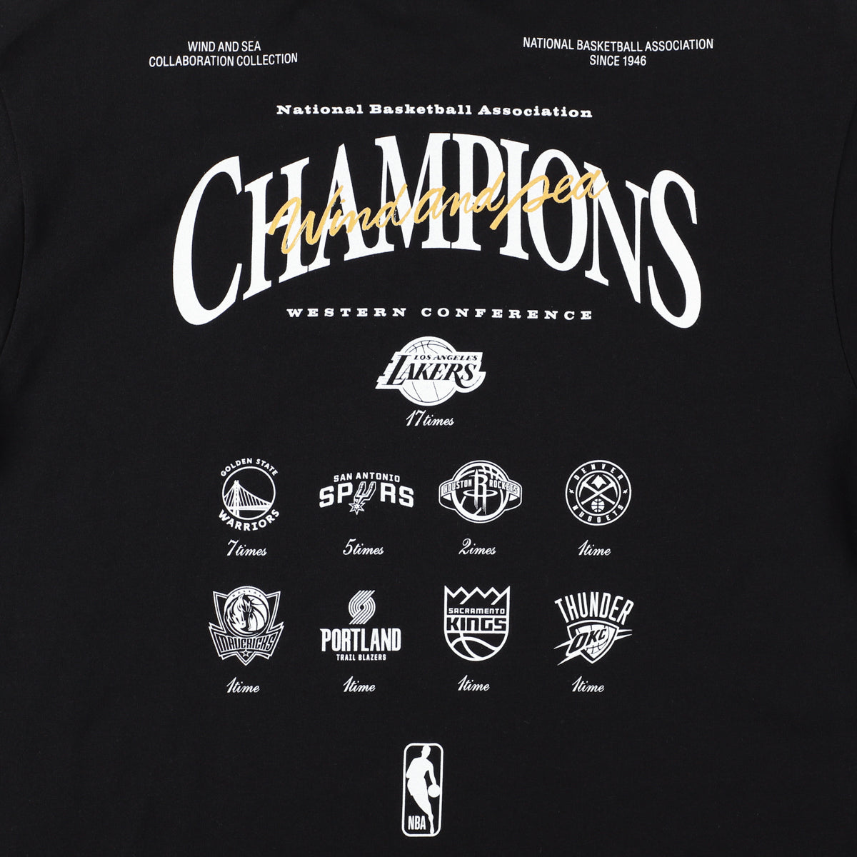 NBA CHAMPIONS x WDS CHAMPION TEE(WEST)