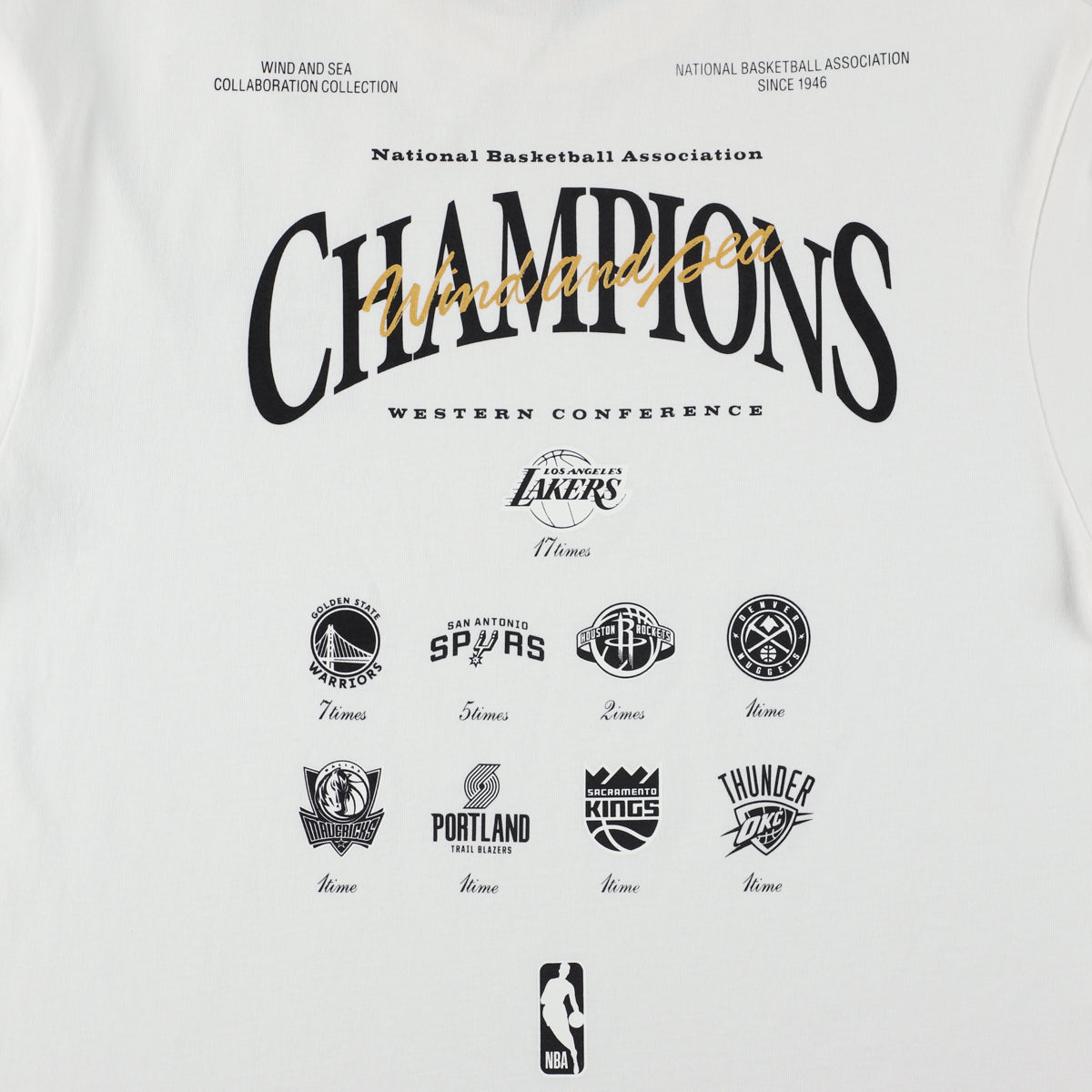 NBA CHAMPIONS x WDS CHAMPION TEE(WEST)