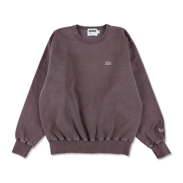 REDWOOD CLASSICS x WDS Pigment Polar Crewneck Sweatshirt / BURGUNDY_SAND