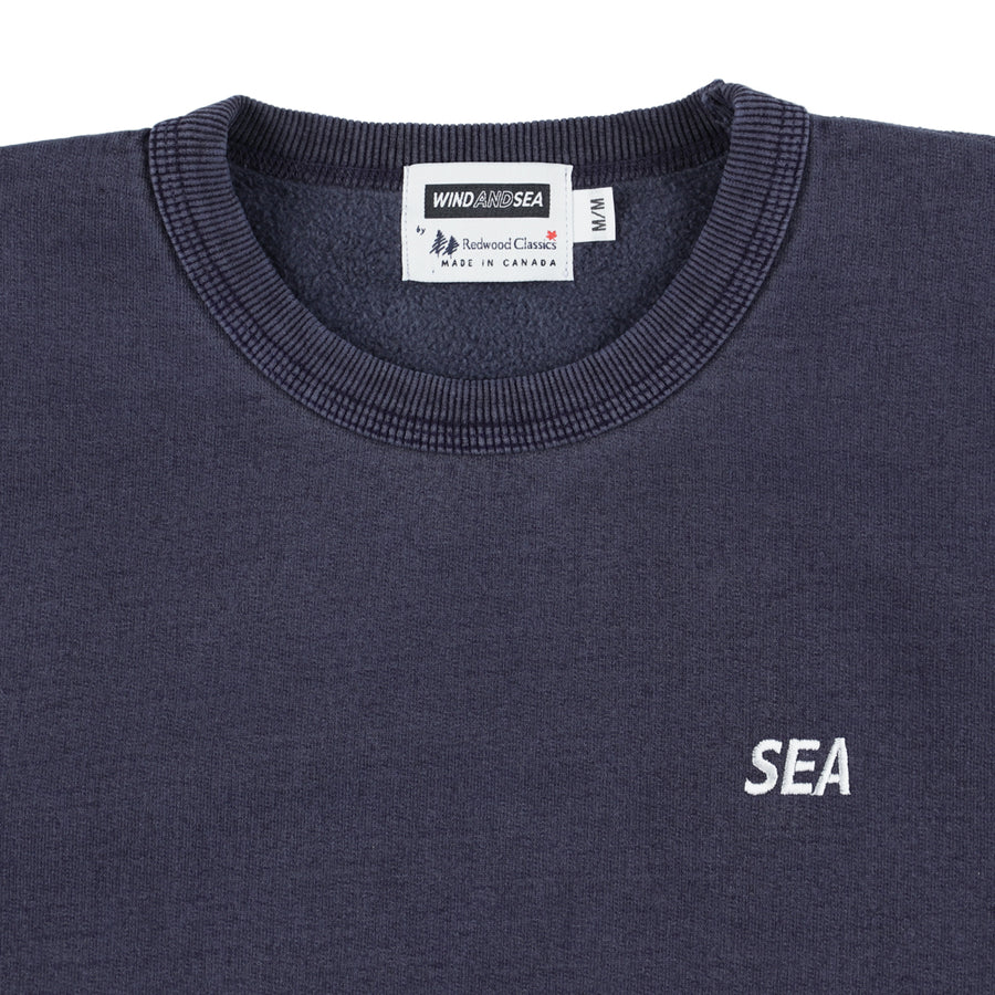 REDWOOD CLASSICS x WDS Pigment Polar Crewneck Sweatshirt / NAVY_SAND