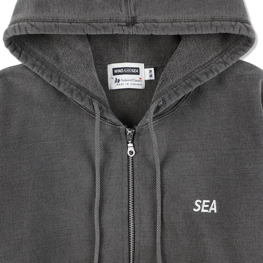 REDWOOD CLASSICS x WDS Pigment Logan Hooded Sweatshirt / BLACK_SAND