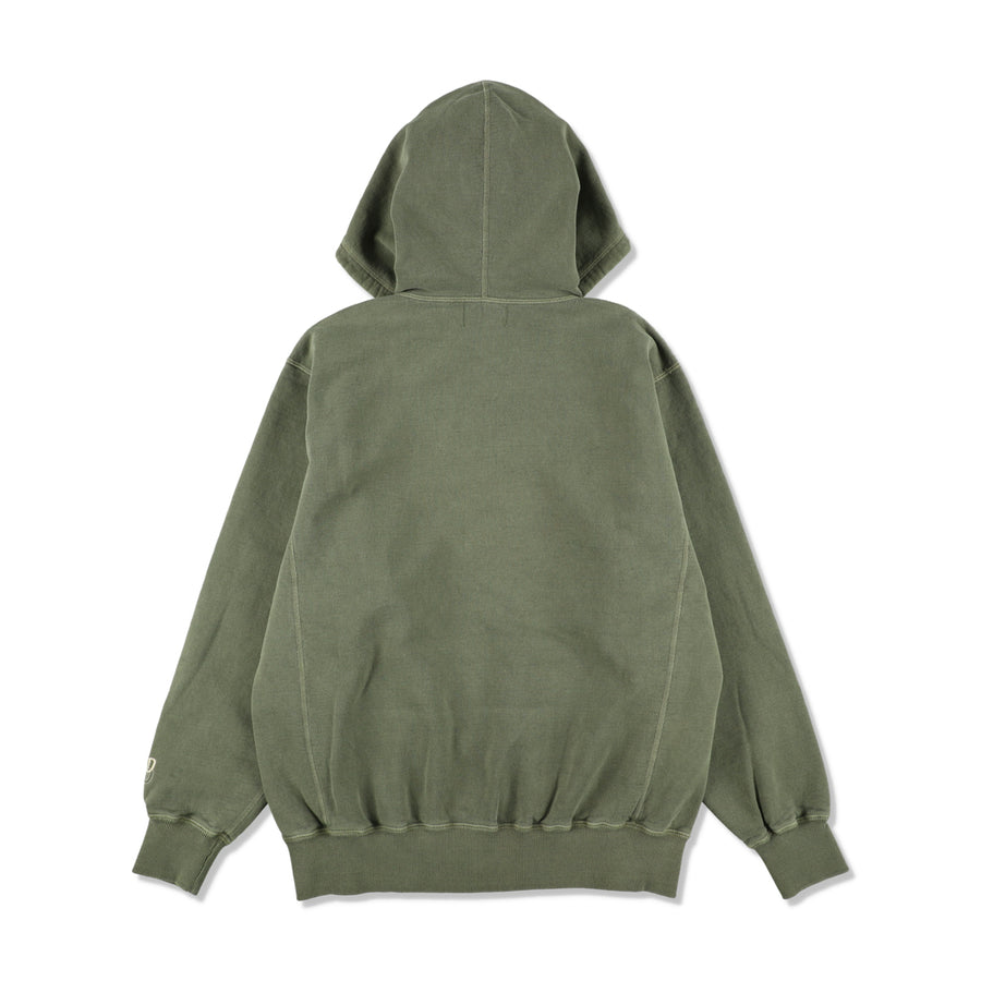 REDWOOD CLASSICS x WDS Pigment Logan Hooded Sweatshirt / OLIVE_SAND