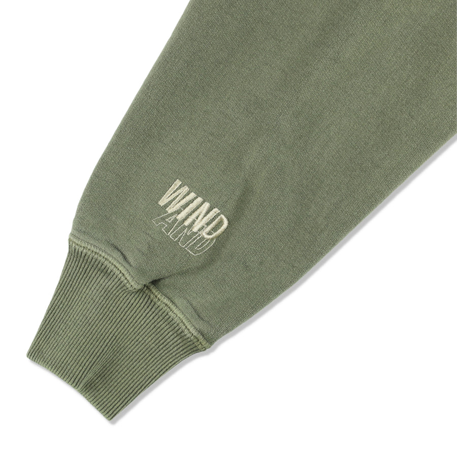 REDWOOD CLASSICS x WDS Pigment Logan Hooded Sweatshirt / OLIVE_SAND