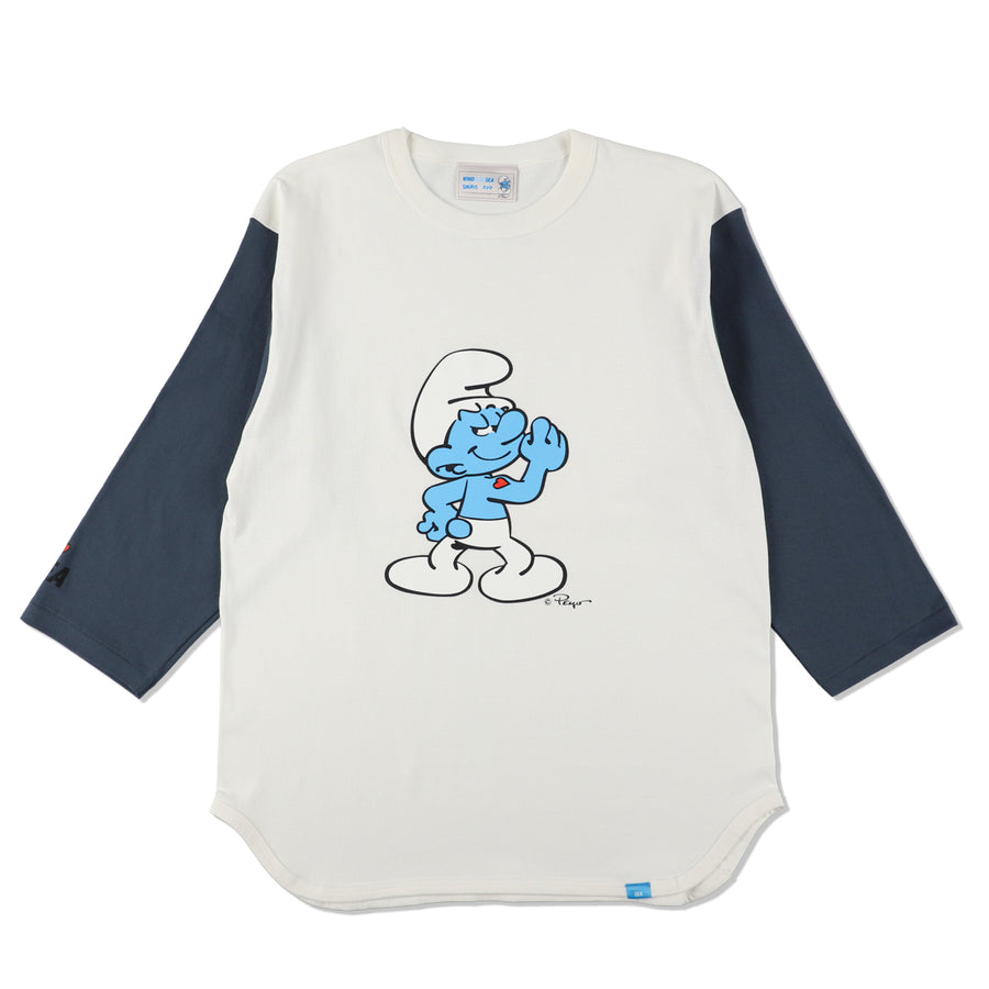 Smurf x WDS  Raglan M/S Tee (smurf) / NAVY_MULTI