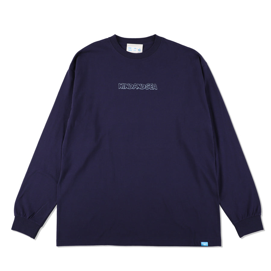 Smurf x WDS  L/S Tee (grafitti) / NAVY