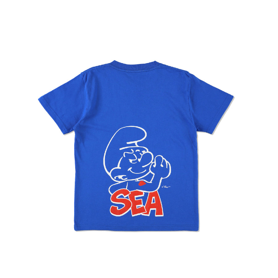 Smurf x WDS  S/S Tee (Big smurf) Child / BLUE