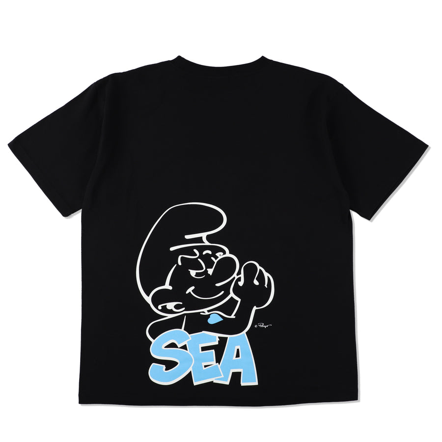 Smurf x WDS  S/S Tee (Big smurf) / BLACK