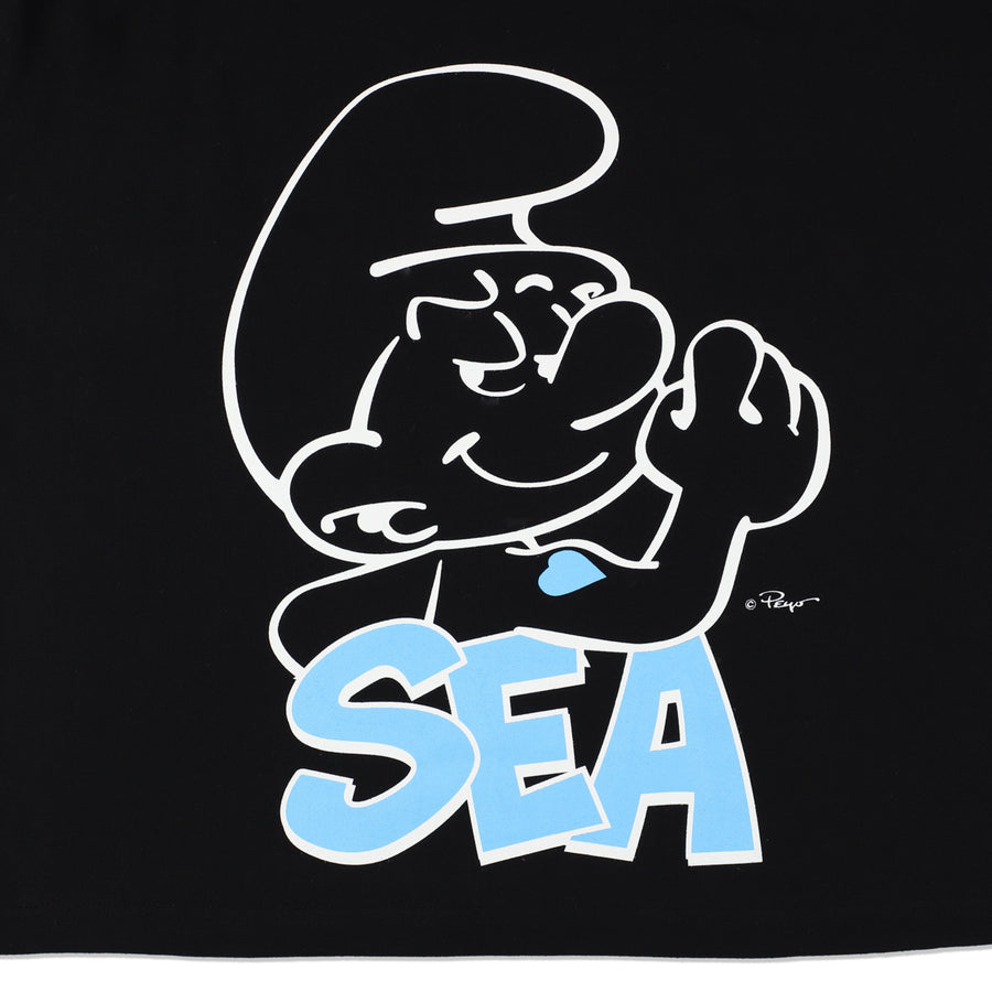 Smurf x WDS  S/S Tee (Big smurf) / BLACK