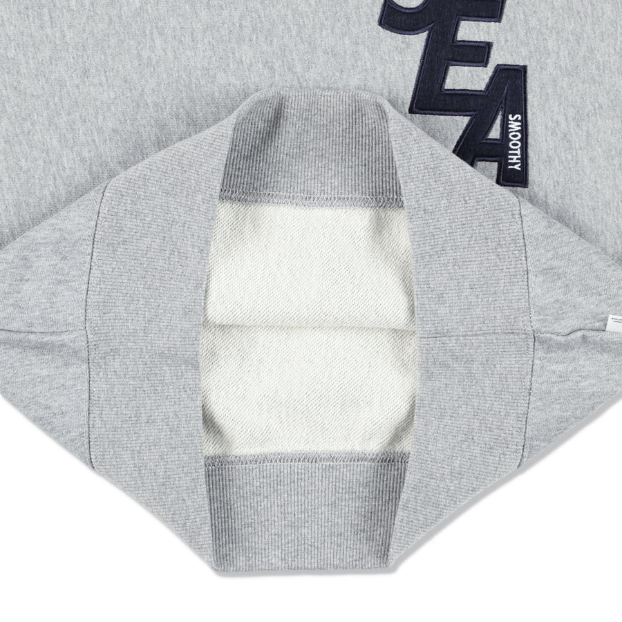 SMOOTHY x WDS CREW NECK SWEAT SHIRT / H_GRAY